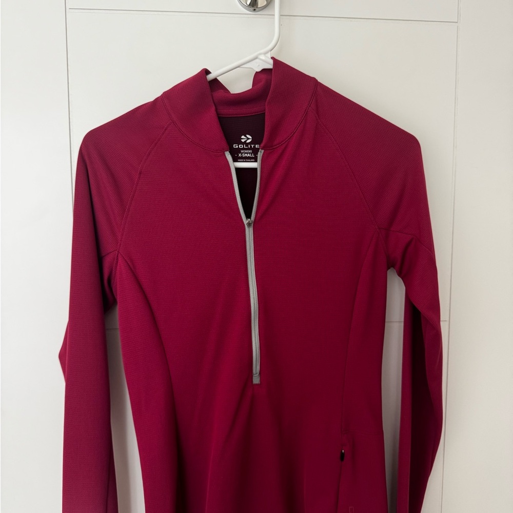 Columbia Women's Pink Half-Zip Sweatshirt